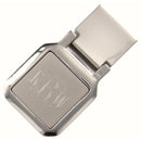 Personalized Square Silver Money Clip Groomsmen Engraved Gift - cheapgroomsmengifts