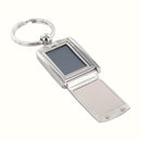 Personalized Silver Photo Locket Key Chain - cheapgroomsmengifts