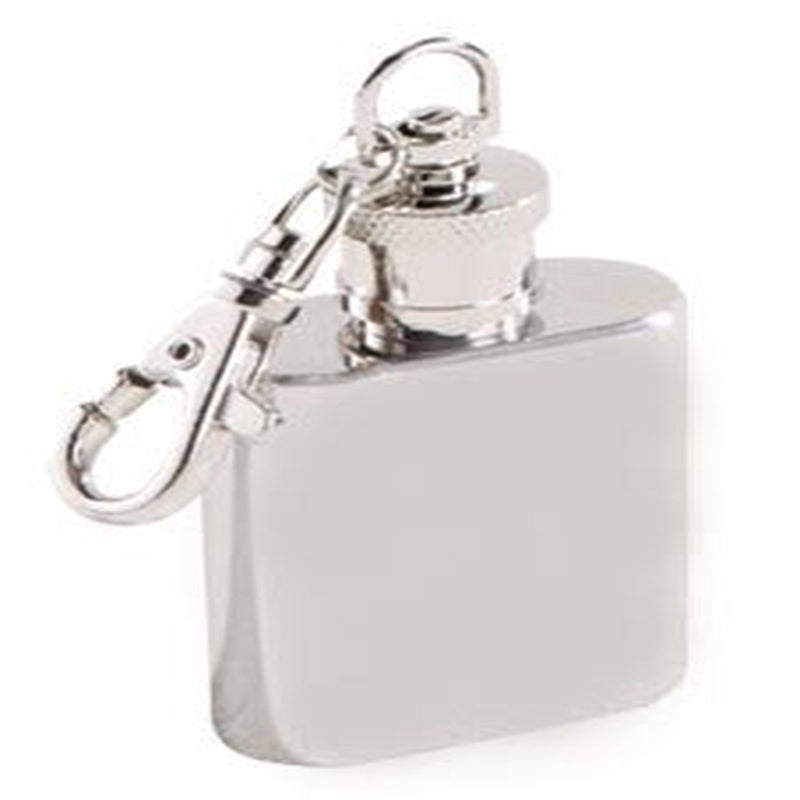 Stainless Steel Keychain Liquor Flask - cheapgroomsmengifts