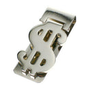 Chrome Dollar Sign Money Clip - cheapgroomsmengifts